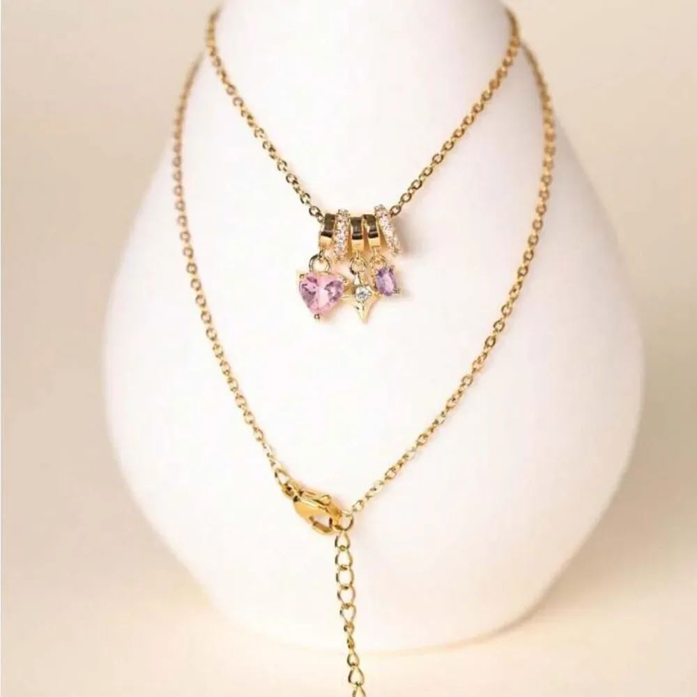 Crystal charm necklace M1111
